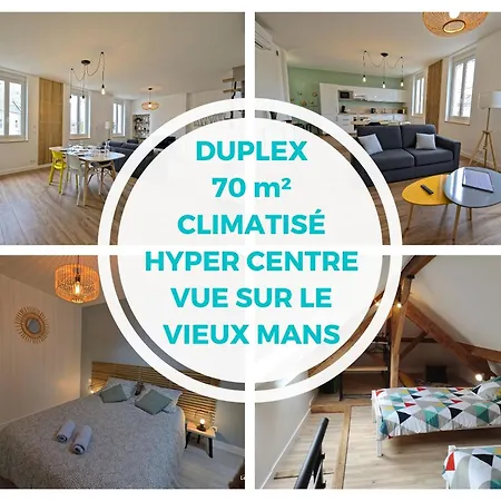 Duplex Appartement 70M2 Atypique Au Coeur Du Mans Le Mans Exterior foto